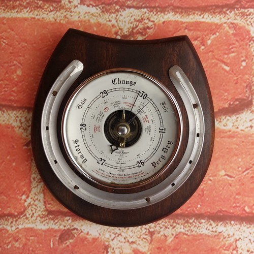 Vintage wall barometer short - barometer,