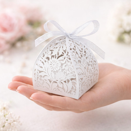 50pcs laser cut flower favour - laser,