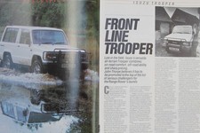 Original 1987 Motor extracted mag road test: ISUZU TROOPER 2.2 SWB