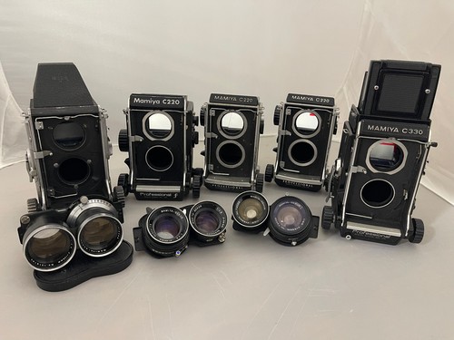 Mamiya tlr camera and lens - camera,