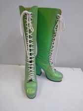 Green Glitter 70s Style