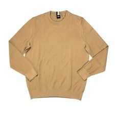 Mens BOSS Jumper Beige Round
