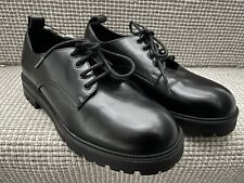Zara Mens Black Lace Up Chunky Sole Shoes - Size UK 7 - New Without Box