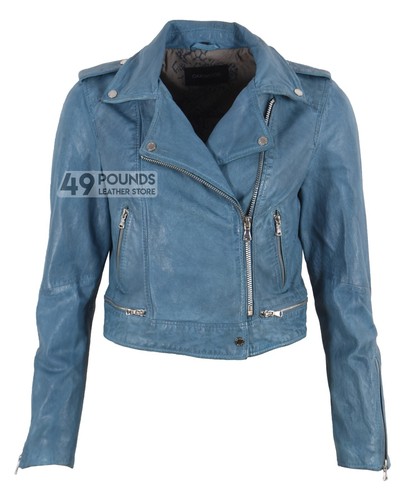 Women biker real leather - biker,