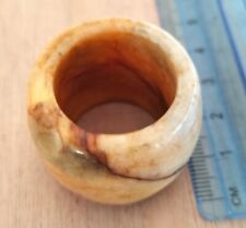 Qing Dynasty Chinese Archers Thumb Ring Jadeite Jade Translucent Mutton White