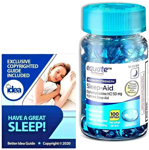 Equate sleep aid softgels - aid,