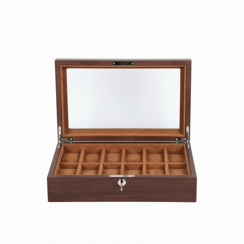 Glass lid watch - glass, box