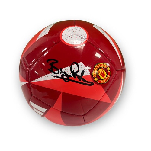 Bryan robson signed manchester - signed,