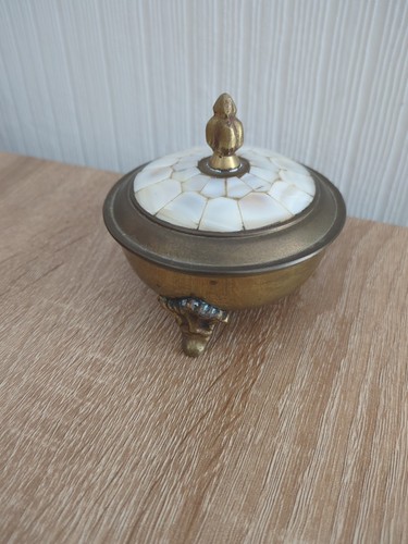 Vintage brass trinket - vintage, dish