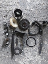 Yamaha DT 250 MX 1M1 various engine cogs idler crank oil pump gear selector rod