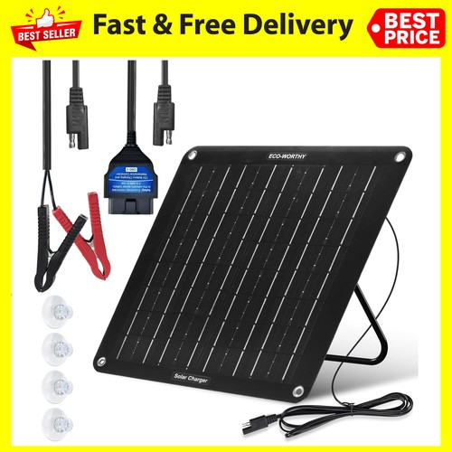 12v 10w solar battery charger - 10w,