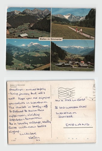 Postcard matten im simmental - postcard,