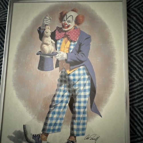 Framed arthur sarnoff clown - framed,