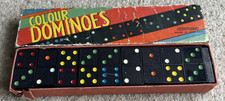 Vintage Spears Games Children's Colour Dominoes In Original Box  Complete Set