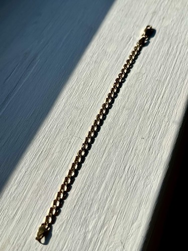 Child 9ct gold curb - gold,