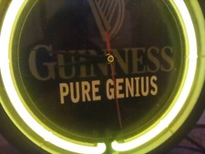 Guinness Neon Wall Clock.