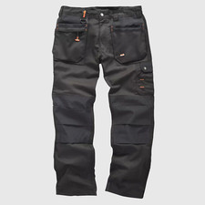 Scruffs Work Trousers Worker Plus Black with Holster Pockets