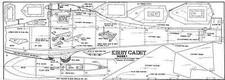 KIRBY CADET 64" SPAN APPROX 1/7TH SCALE R/C GLIDER PLAN