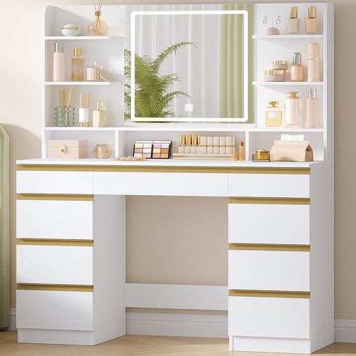 White dressing table - table, with