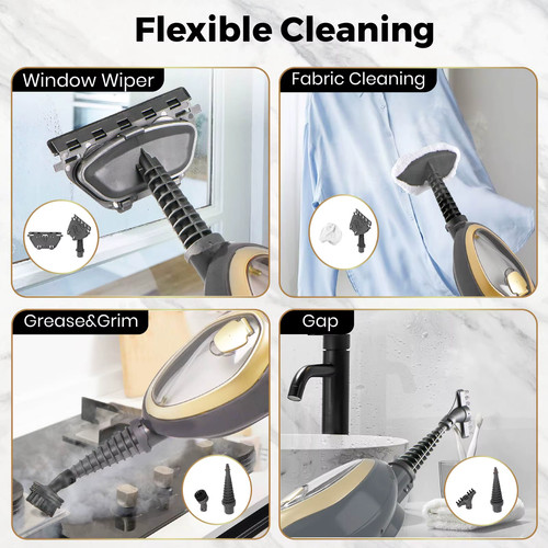 Superlex 1500w steam mop 330ml - steam,