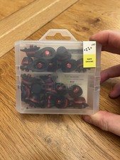 Genuine adidas F50 Traxion Tunit Football Boot Studs Hard Ground - Red/Black x19