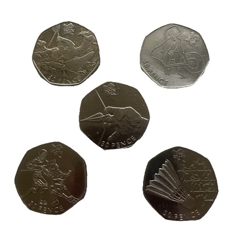 Olympic 2012 50p set 5 - set,