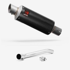 Lextek GP8C Stubby Exhaust 240mm w De-Cat Link Pipe for Suzuki GSXR 1000 (07-08)