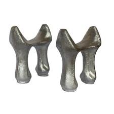 PAIR CAST IRON RADIATOR FEET -