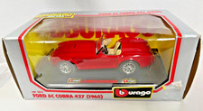 Burago Bburago cod 0513 Ford 1965 AC Cobra Sports Car 427 Red 1:24 Scale + Box