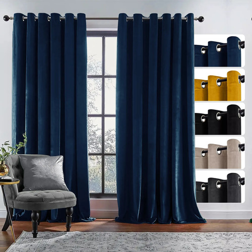 Velvet blackout curtains - velvet,