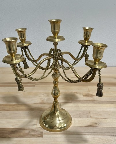 Vintage tall brass - 4, arm
