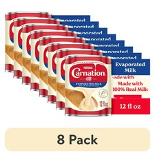8 Pack Evaporated Milk 12 oz
