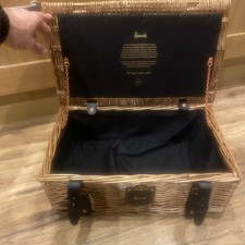 Harrods Limited Edition Wicker Gift Picnic  Hamper  Empty Ready To Fill