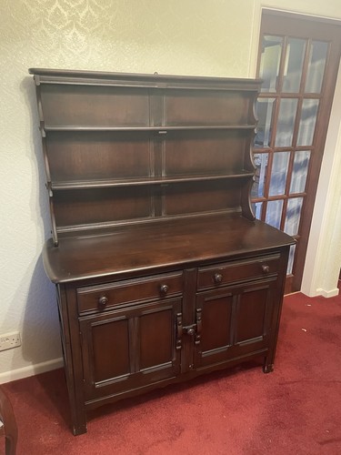 Brown wood sideboard buffet - brown,