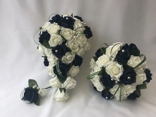 Wedding bouquets navy - , flowers