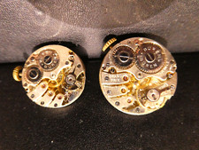 2 x VINTAGE BUREN WATCH MOVEMENTS, ONE Grand Prix  WORKING.