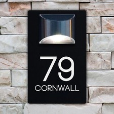 House Number Plaques Solar