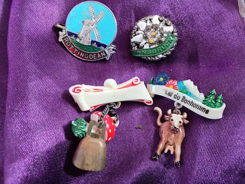 Brooches 1950s rhinestone - 1950s,