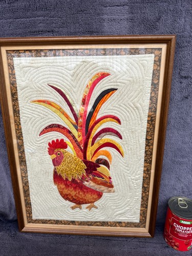 Vintage framed embroidery - vintage,