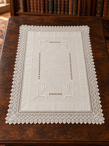 Vintage white cotton machine - white,