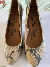 Ladies Snakeskin Effect Shoes
