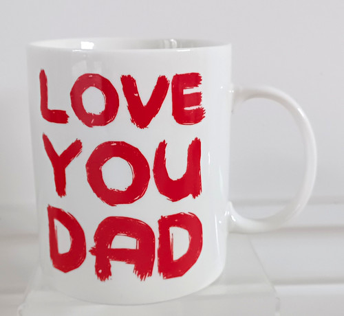 Tesco porcelain mug love - "love, you