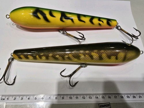 Two large pike - two, lures