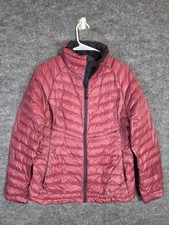 Simms Jacket Womens Small Burgundy Insulated Puffer Lightweight Fishing Quilted