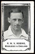 Barratt - 'Famous Cricketers 1932' (1932) - R.W.V. Robins (Middlesex)