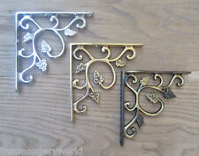 PAIR of Solid brass ornate