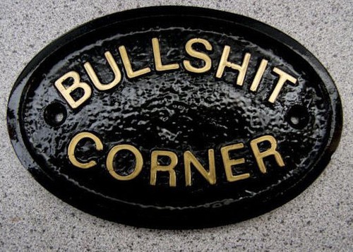 Bullshit corner house door - bullshit,