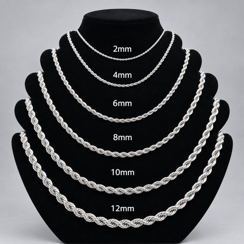 Solid stainless steel - solid, rope