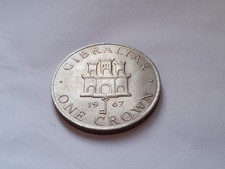 Gibraltar One Crown 1967