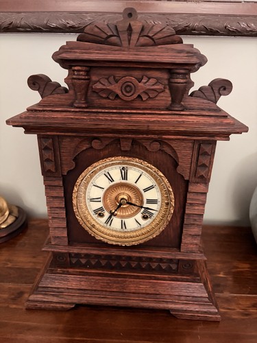 Antique ansonia mantle - antique,